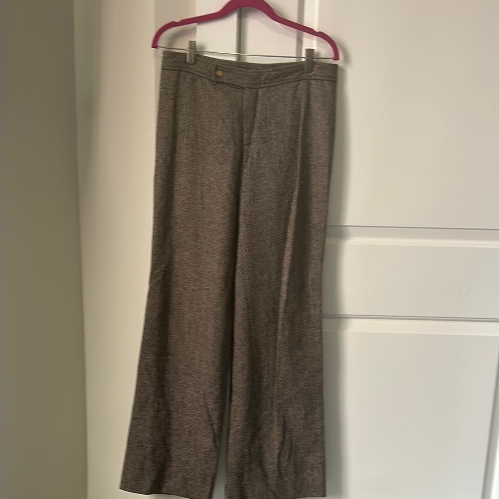 Tory Burch Brown Wide Leg Pants 8